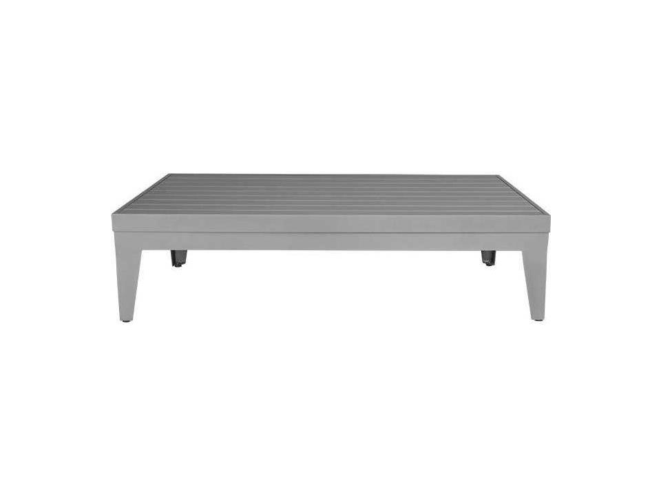 South Beach Square Coffee Table in Powder-Coated Aluminum