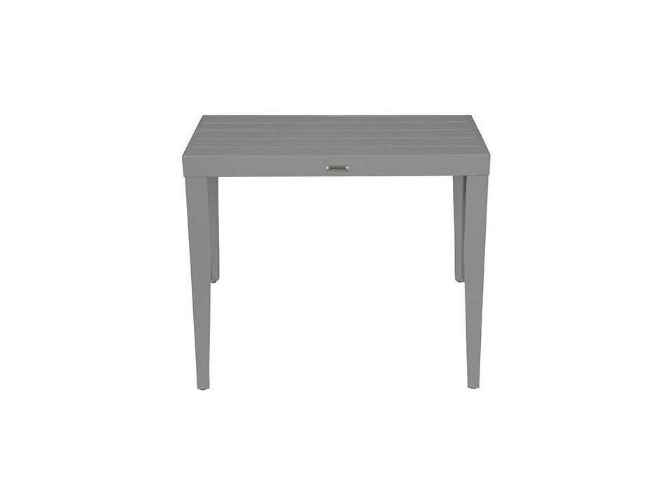 South Beach Rectangular Aluminum Outdoor End Table in Powder Coated Finish