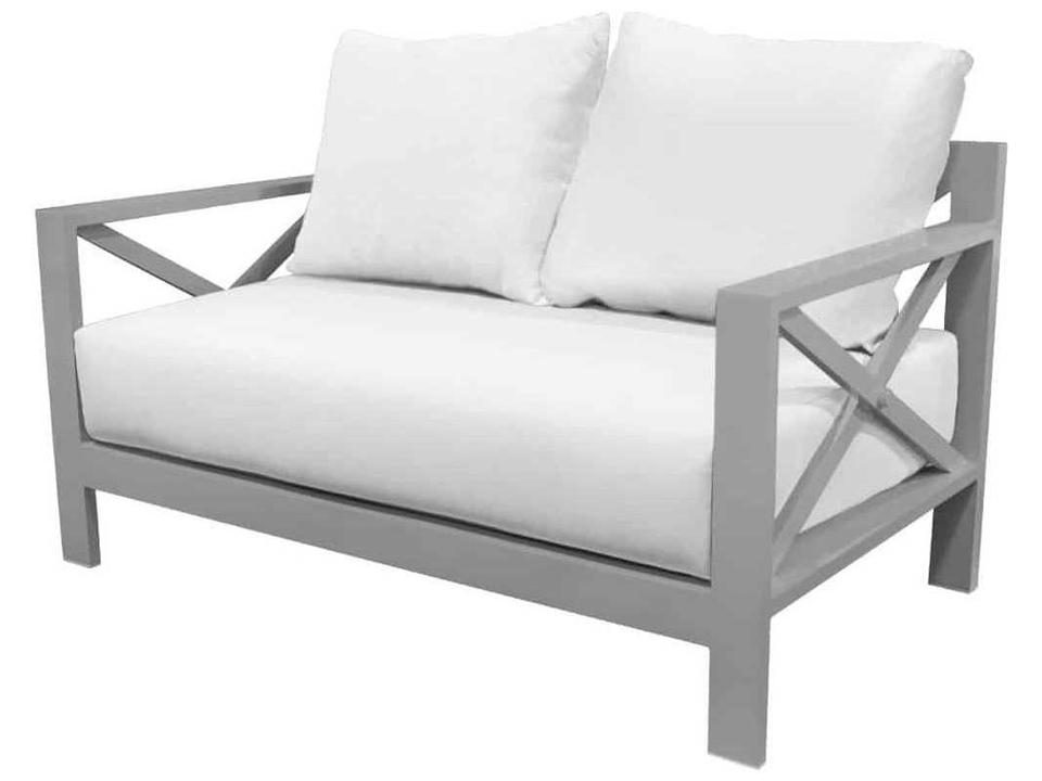 Dynasty Powder-Coated Aluminum Outdoor Loveseat
