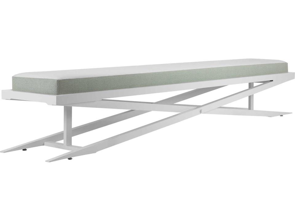 Dynasty Powder-Coated Aluminum Outdoor Bench