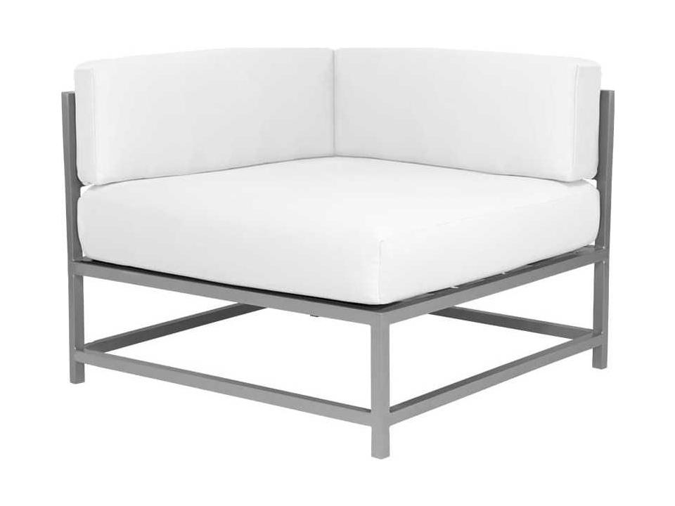Delano Modular Corner Lounge Chair in Powder-Coated Aluminum