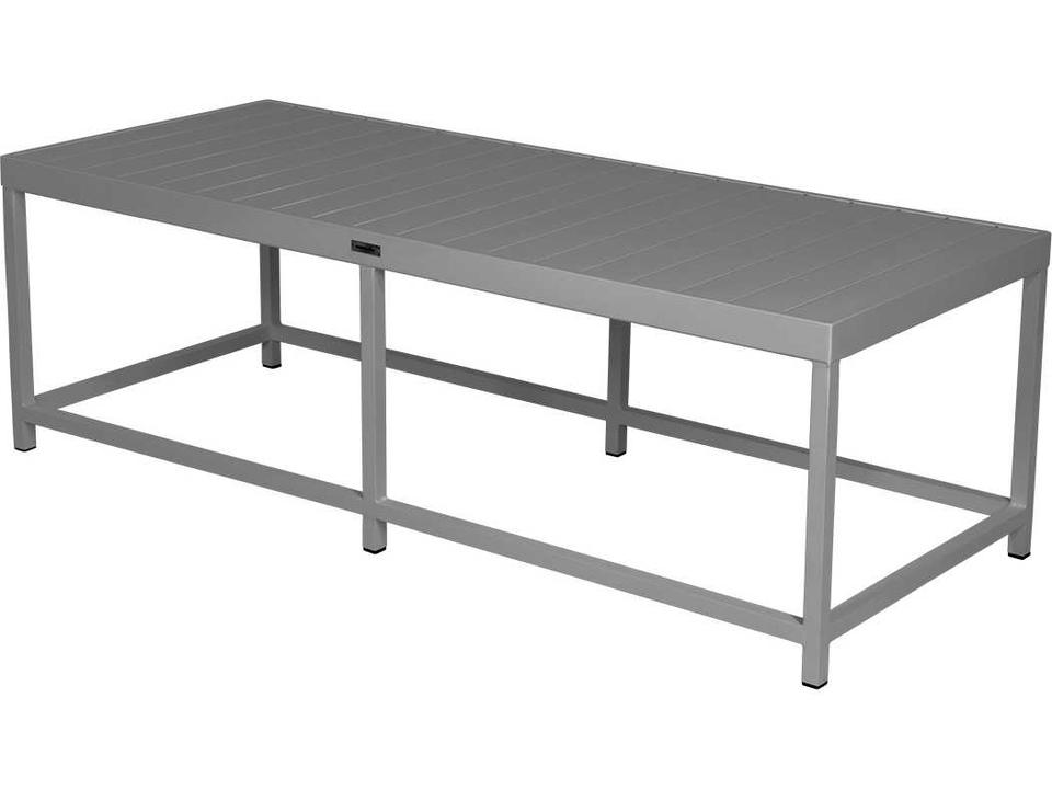 Delano Rectangular Coffee Table in Powder Coated Aluminum