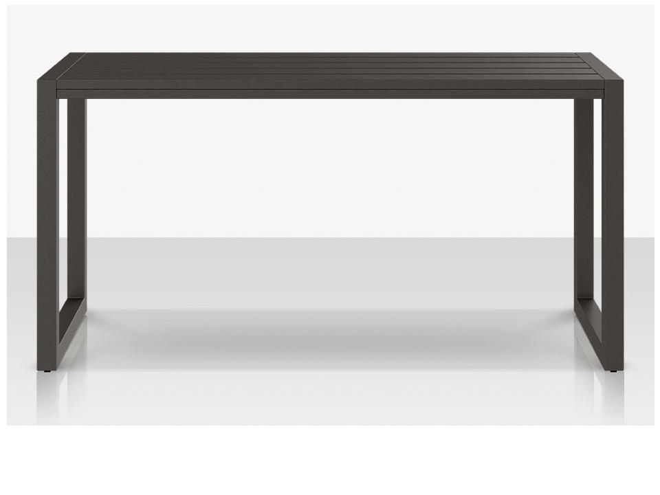 Iconic 60-Inch Aluminum Rectangular Console Table