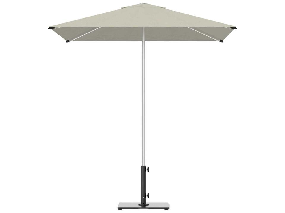 Oasis 7-Foot Square Market Umbrella with Silver Anodized Aluminum Frame