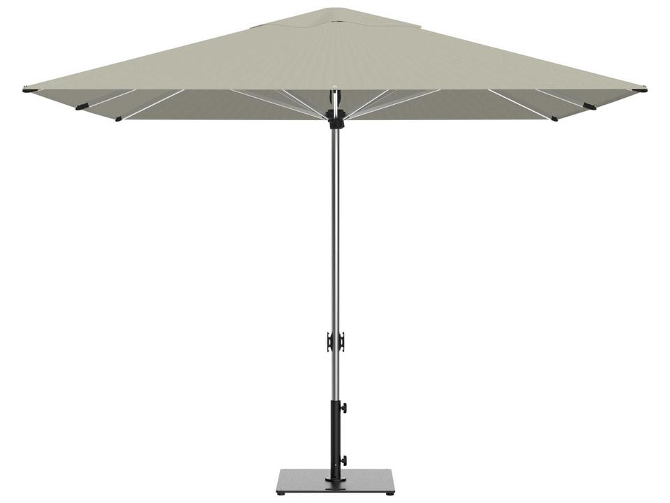 Oasis 10 Foot Square Market Umbrella in Silver