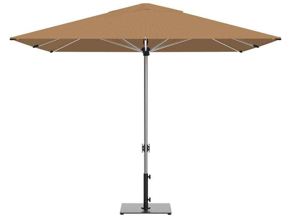 Oasis 10 Foot Square Market Umbrella Silver Frame