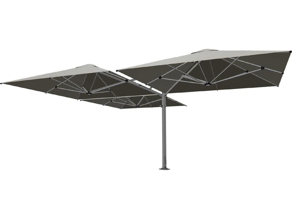 Unity Trio 2.5 Meter Square Cantilever Umbrella Annodised Space Grey