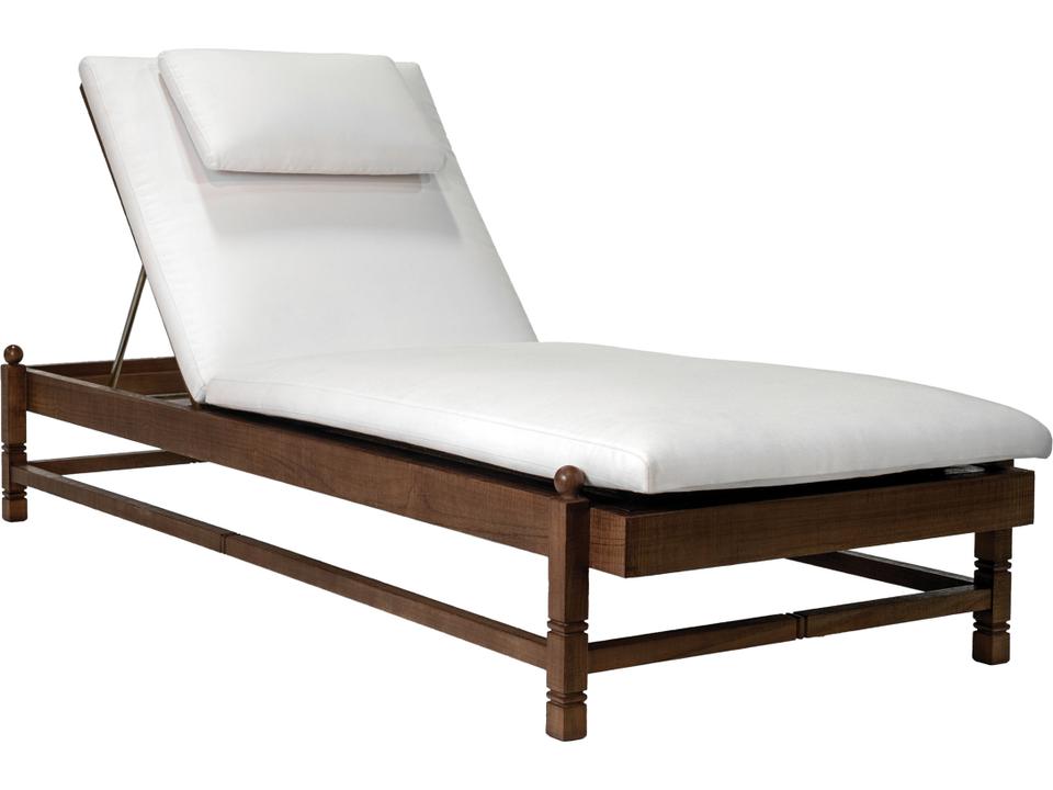 Vaterra Weathered Pecan Teak Pool Chaise Lounge Set of 2