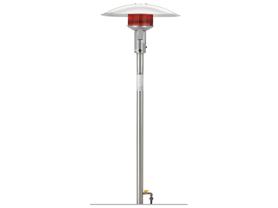 50000 BTU Post Mount Natural Gas Patio Heater with Electronic Ignition Stainless Steel