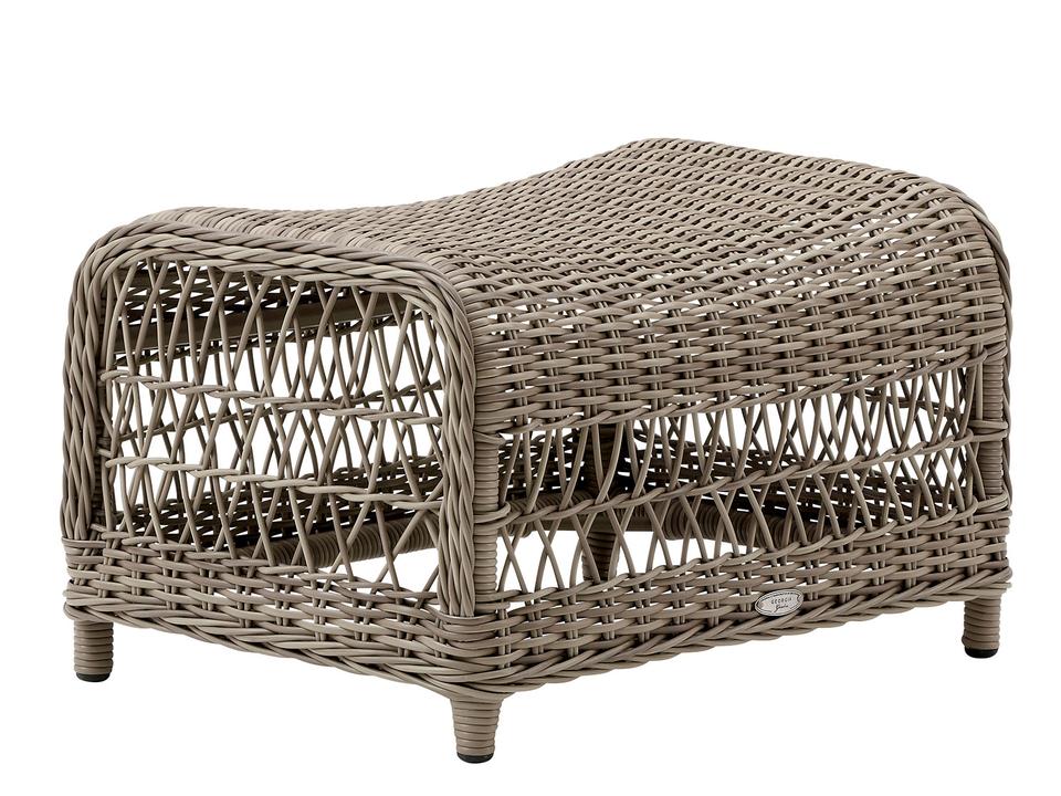 Georgia Garden Wicker Antique Dawn Footstool