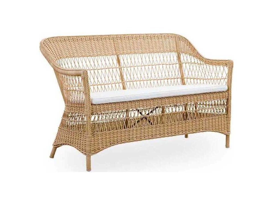 Georgia Garden Aluminum/Rattan Natural Charlot Patio Loveseat