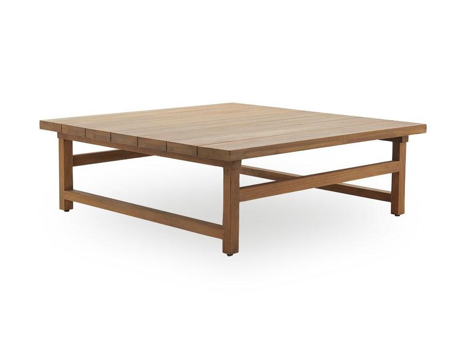 Teak Natural Brown Juliana Square Outdoor Patio Coffee Table