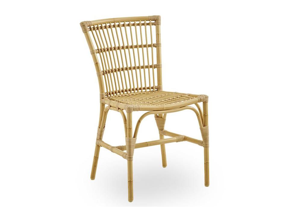 Exterior Aluminum Natural Elisabeth Stackable Outdoor Patio Dining Side Chair