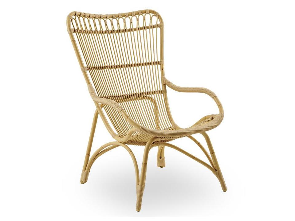 Exterior Aluminum Natural Monet Outdoor Lounge Chair