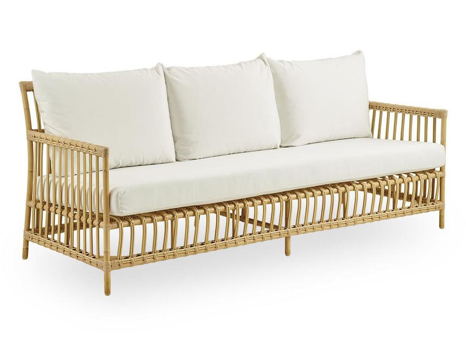 Exterior Aluminum Natural Caroline Patio Sofa