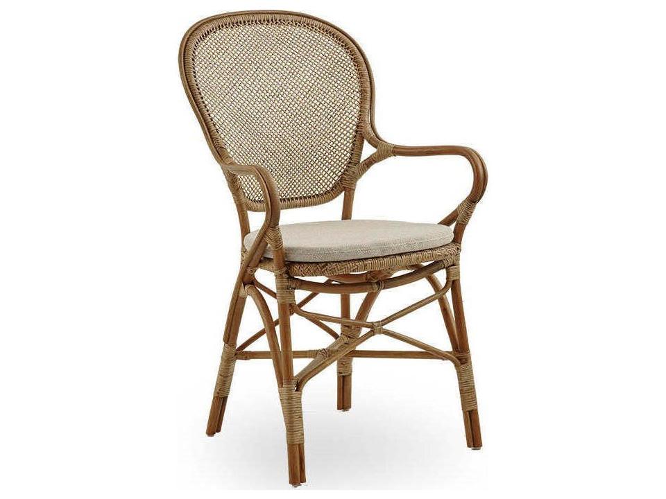 Originals Rossini Rattan Brown Arm Dining Chair