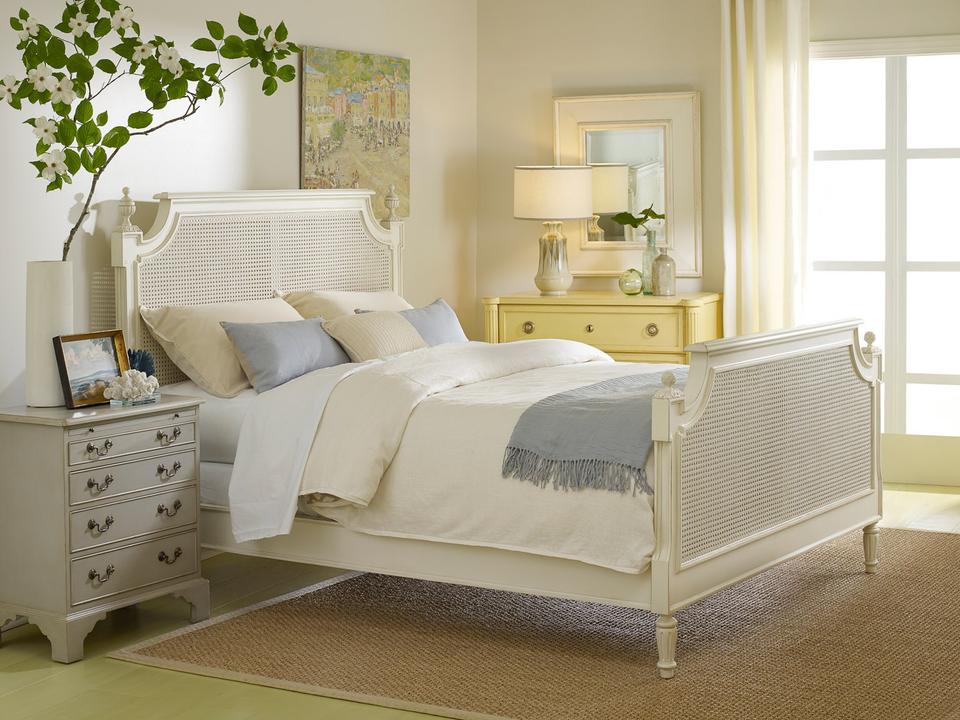 Chateau Twin Panel Bed with Coastal Inspired Design