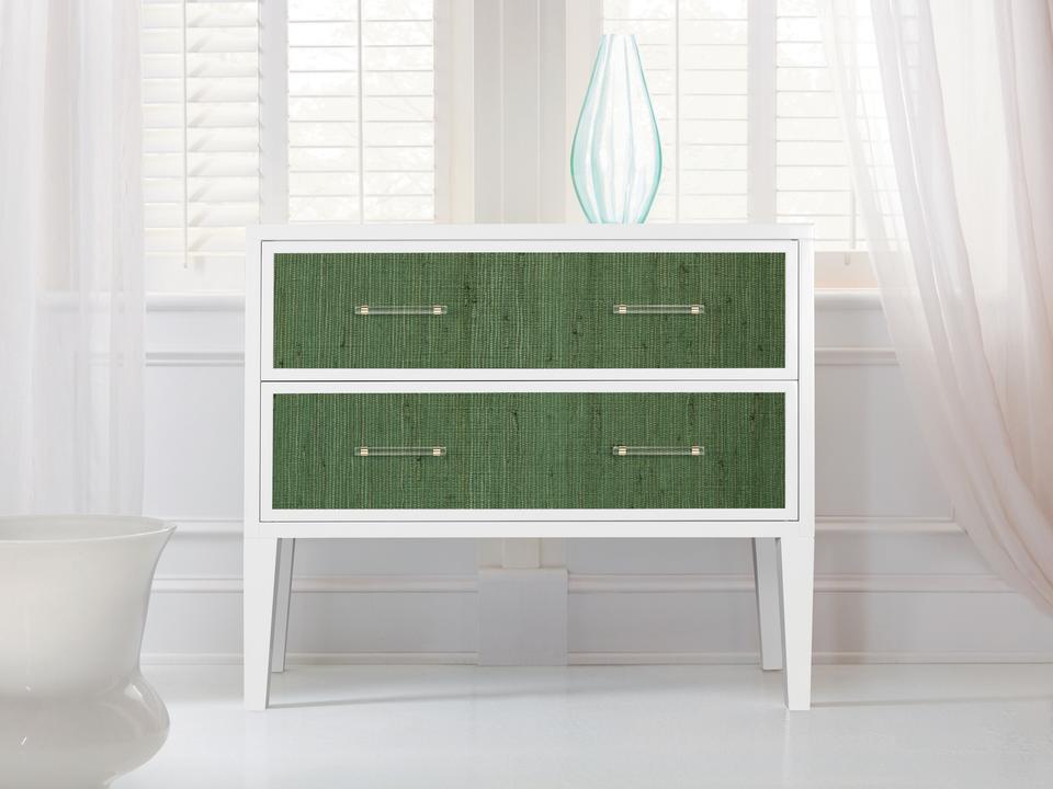 Costa Green Accent Chest with Two Drawers