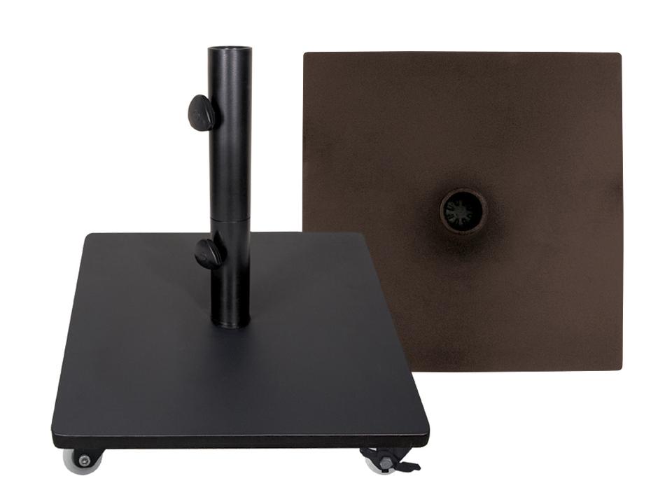 Square Steel Umbrella Base with Wheels 120 lbs