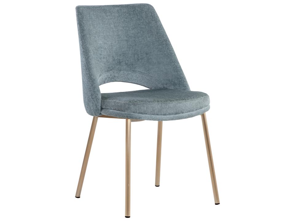 Radella Upholstered Side Dining Chair in Bergen French Blue