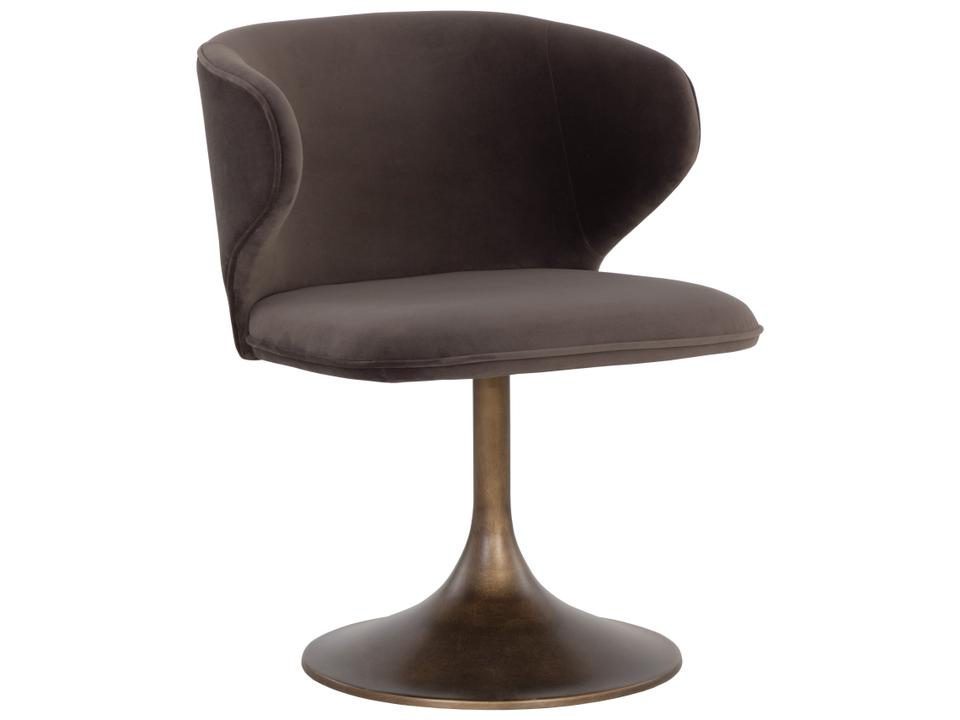 Simone Meg AshFabric Upholstered Arm Dining Chair