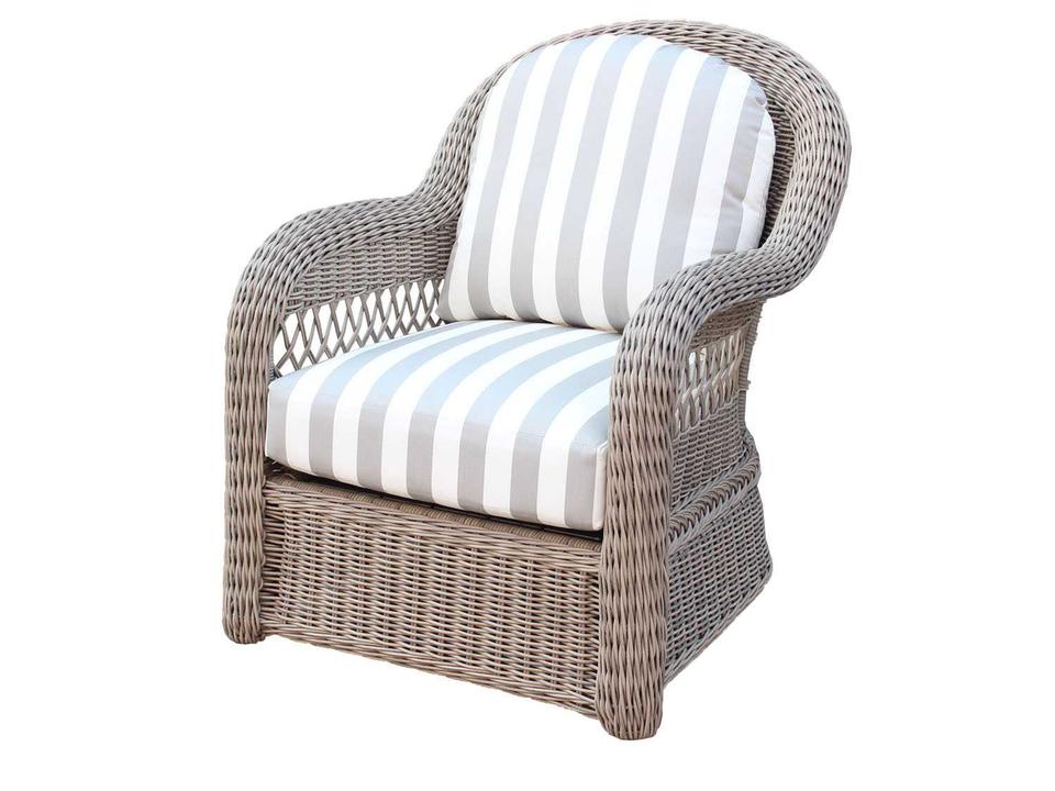Arcadia Wicker Driftwood Outdoor Lounge Chair