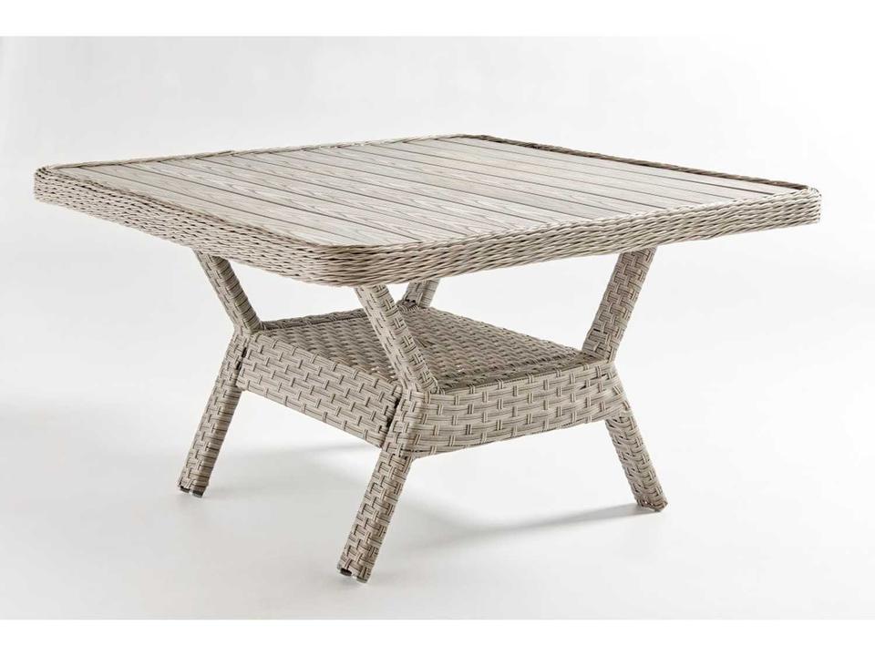 Mayfair Square Outdoor Dining Chat Table with Poly Top