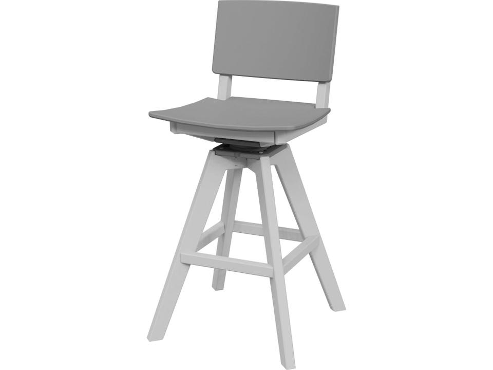 SYM Swivel Bar Stool in EnviroWood Recycled Material