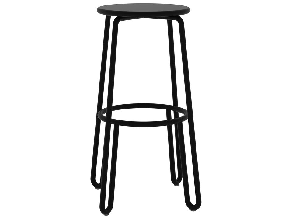 Via Aluminum H65 Huggy High Stackable Patio Counter Stool