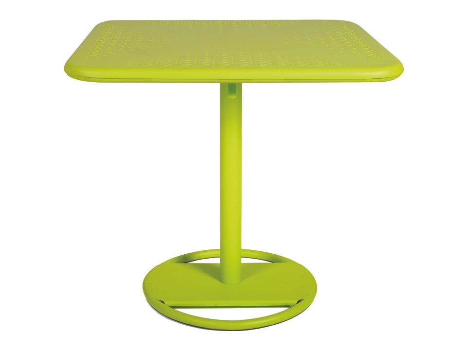 Kose Square Bistro Table with Perforated Aluminum Top