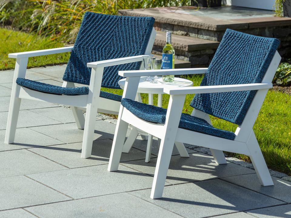 Mad Recycled Plastic Wicker Outdoor Patio Lounge Set
