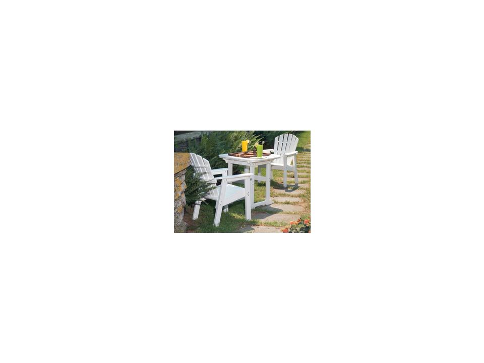 Shellback Adirondack Recycled Plastic Patio Dining Set