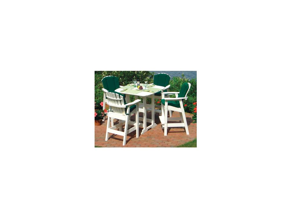 Shellback Adirondack Recycled Plastic Patio Dining Set