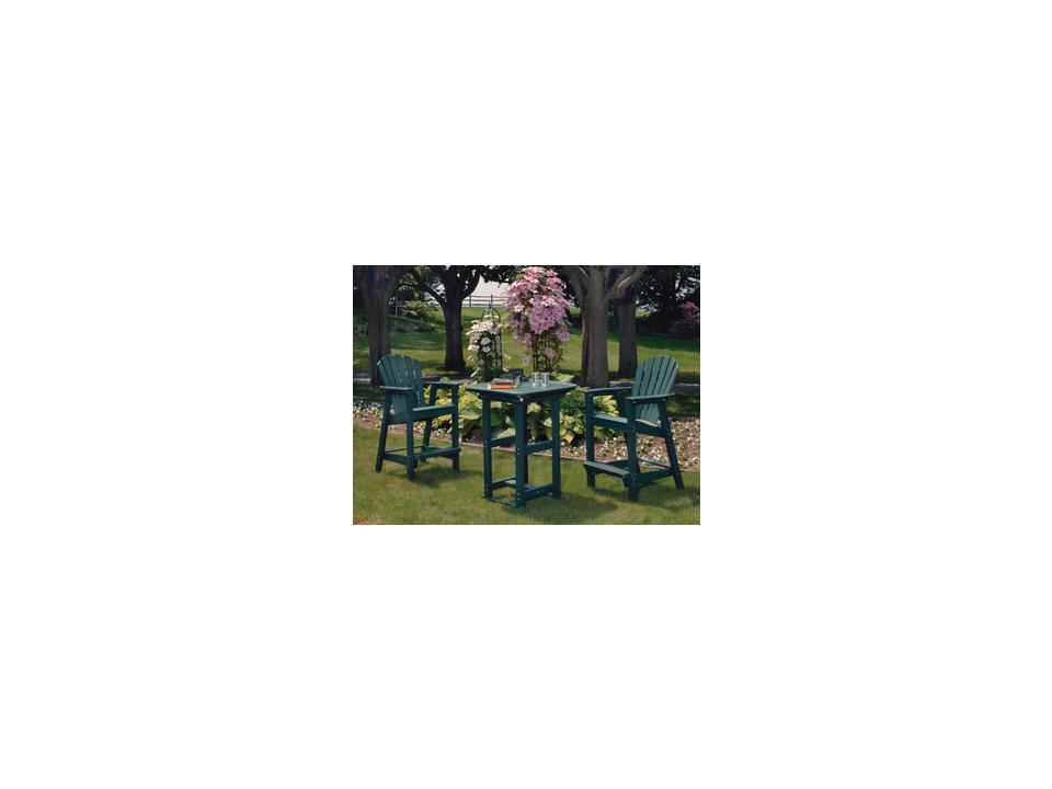 Shellback Adirondack Recycled Plastic Outdoor Dining Set