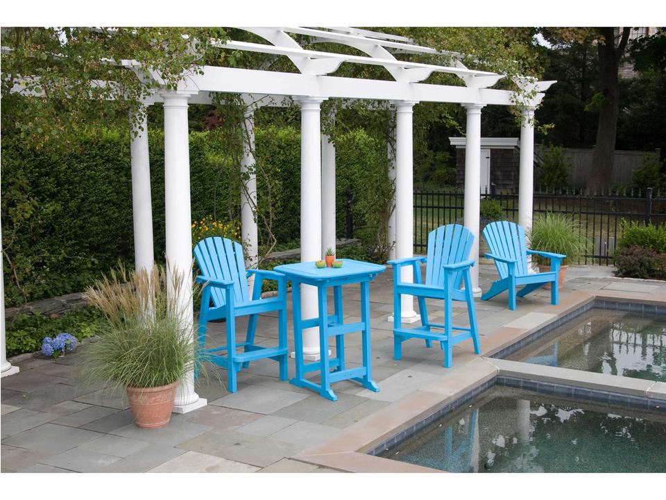 Shellback Adirondack Recycled Plastic Bar Set