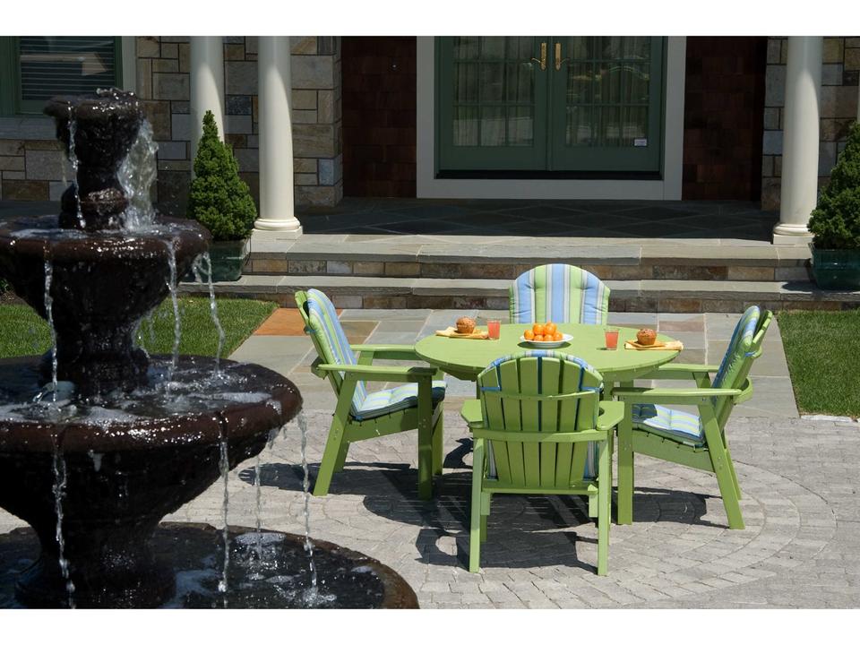 Shellback Adirondack Recycled Plastic Outdoor Dining Set
