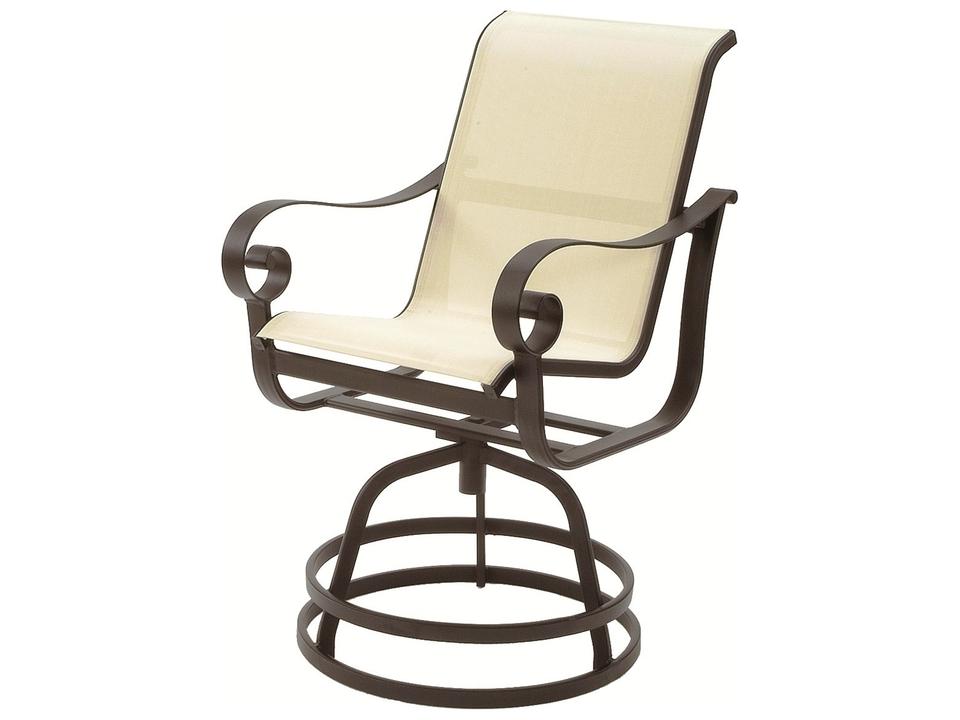 Orleans Sling Extruded Aluminum Swivel Counter Arm Stool