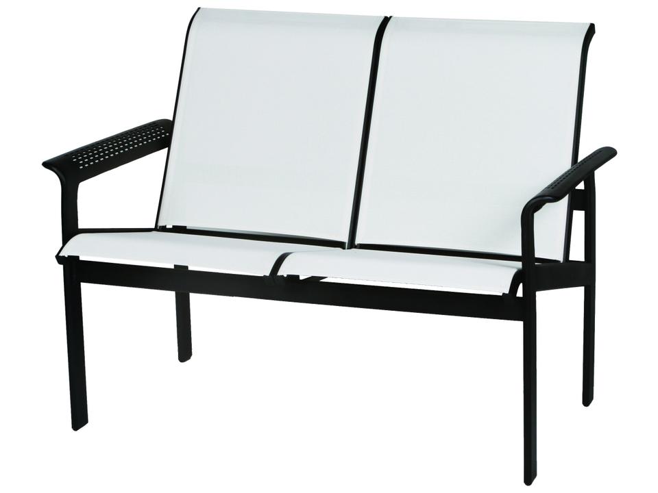 South Beach Sling Cast Aluminum Loveseat