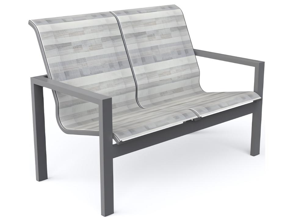 Vectra Sling Outdoor Loveseat with Aluminum Frame