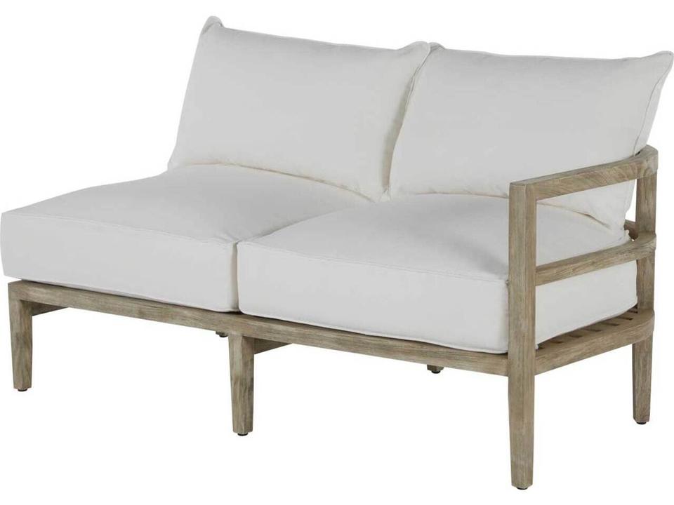 Santa Barbara Teak Natural Right Arm Facing Outdoor Loveseat