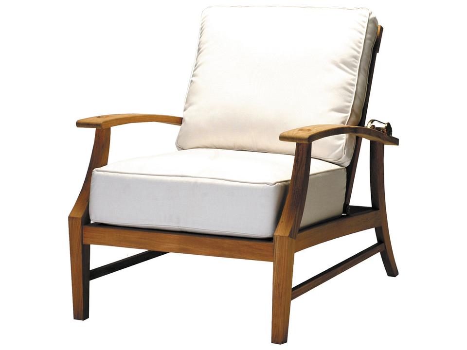 Croquet Teak Recliner Outdoor Lounge Chair