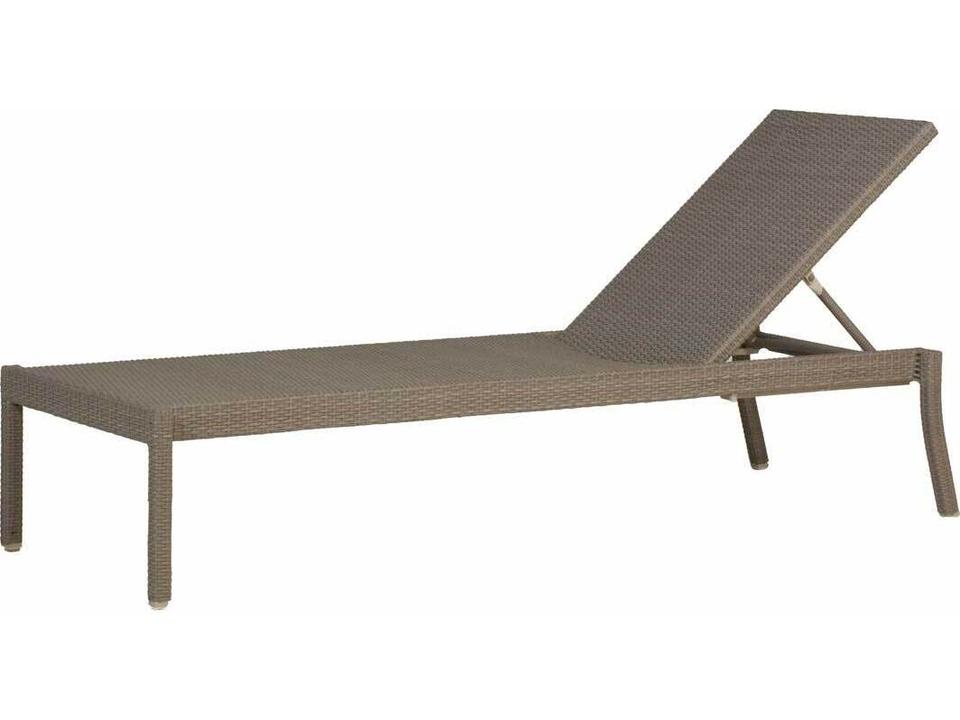 Nathan Wicker Outdoor Chaise Lounge in Black Walnut