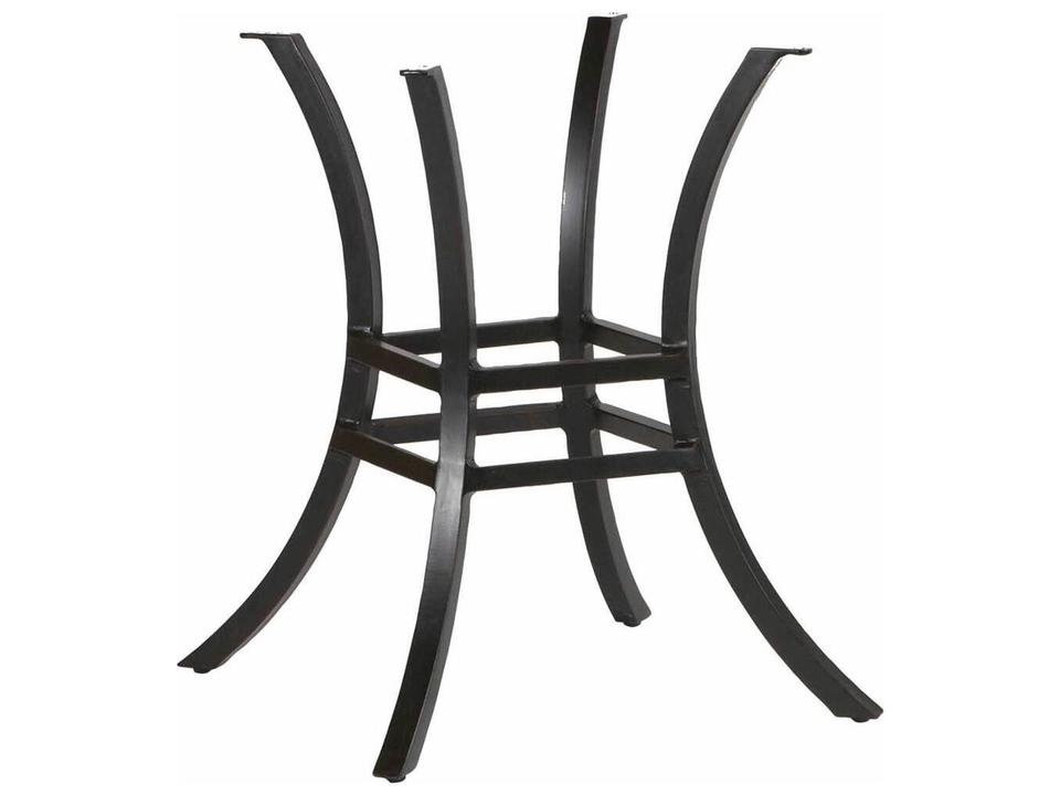 Cort Round 24-Inch Wrought Aluminum Outdoor Dining Table Base