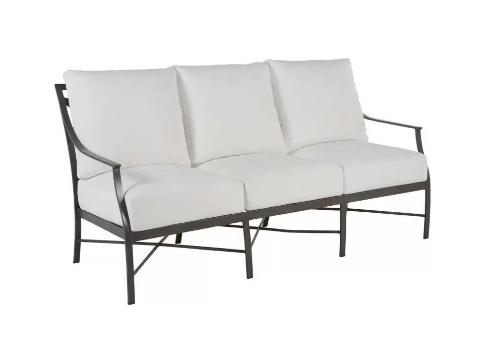 Monaco Aluminum Slate Gray Sofa