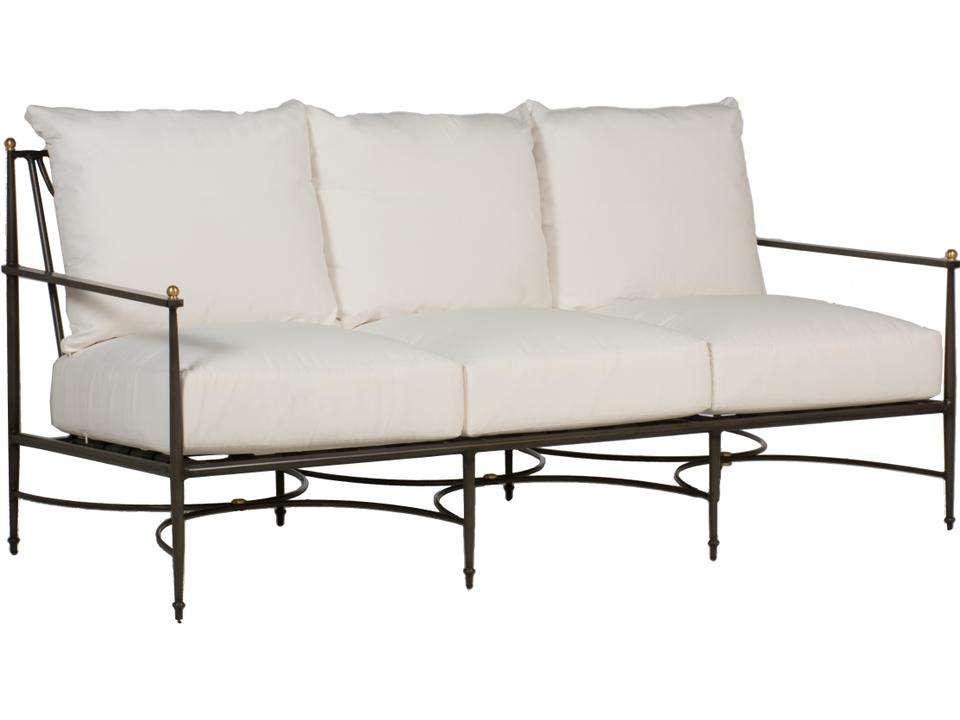 Roma Slate Grey Patio Sofa with Cushion