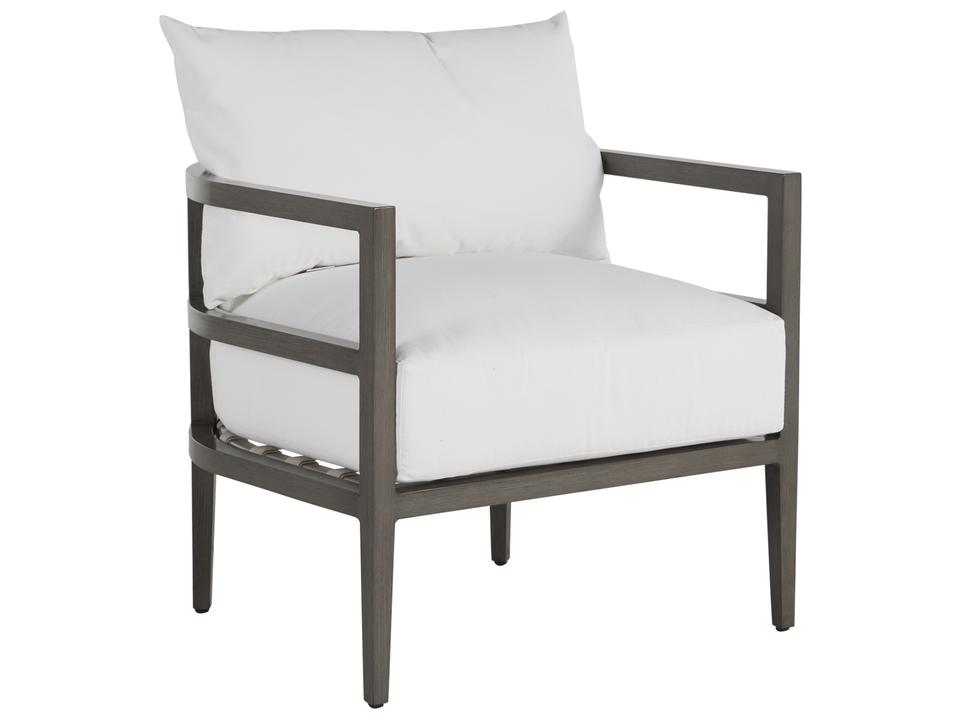 Santa Barbara Aluminum Slate Grey Patio Lounge Chair