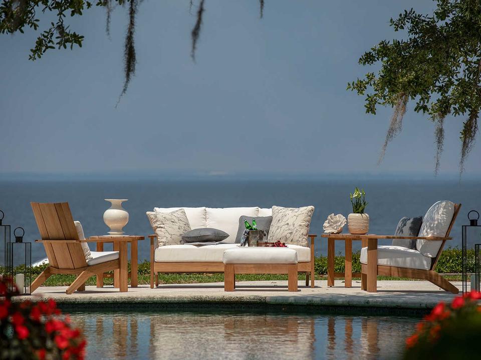 Ashland Teak Outdoor Lounge Set