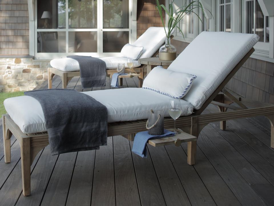Club Teak Cushion Outdoor Patio Lounge Set