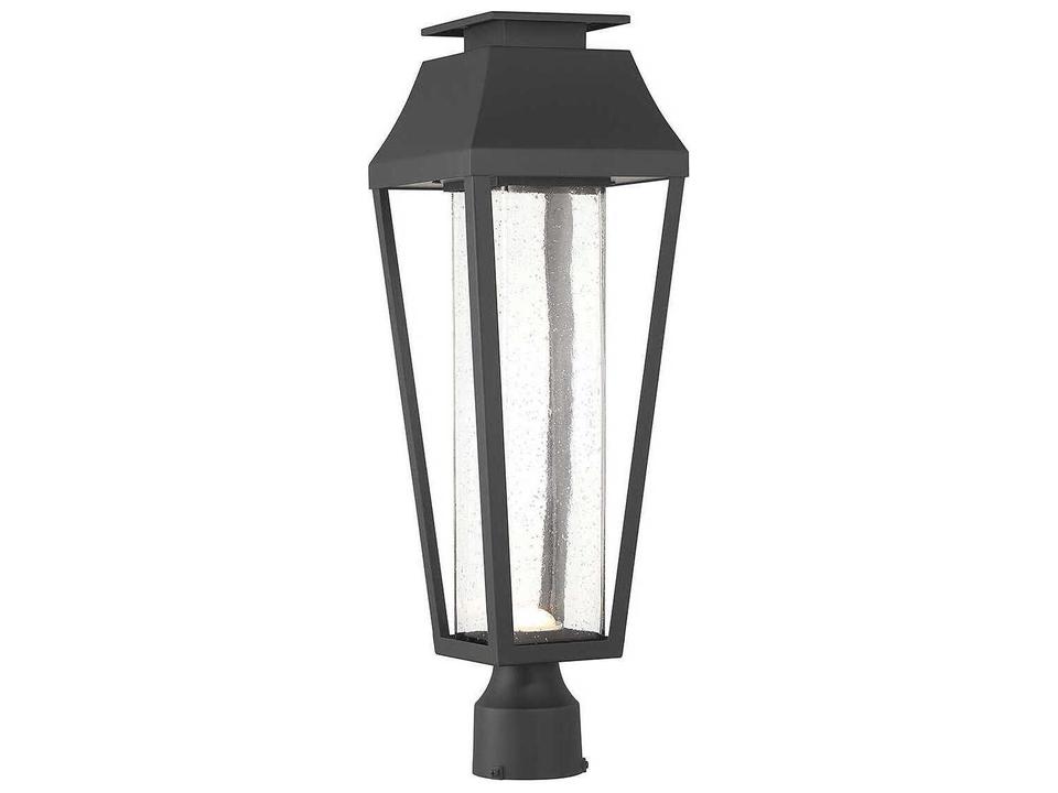 Brookline LED Outdoor Post Lantern in Matte Black