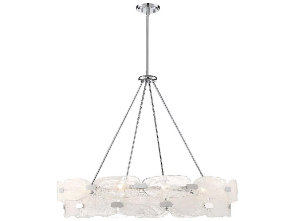 Vasare 12-Light Circular Pendant Light in Polished Chrome